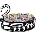 thumbnail image 1 of Halloween Inflatable Skeleton Flamingo Cooler, 120+ Cans Large Capacity Drink Cooler for Holiday Party Home Indoor Outdoor Halloween Decor, 1 of 6