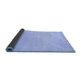 thumbnail image 2 of Ahgly Company Indoor Round Solid Blue Modern Area Rugs, 6' Round, 2 of 4