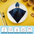 thumbnail image 6 of FANNA Stars Trees Cloth Napkins Set for Hotel Home Banquet Atmosphere Embellishment Polyester Home Decor Gift 2 PCS, 6 of 7