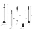 thumbnail image 3 of Lavish Home 5-Piece Fireplace Tool Set with Tongs, Shovel, Broom, and Poker, 3 of 8