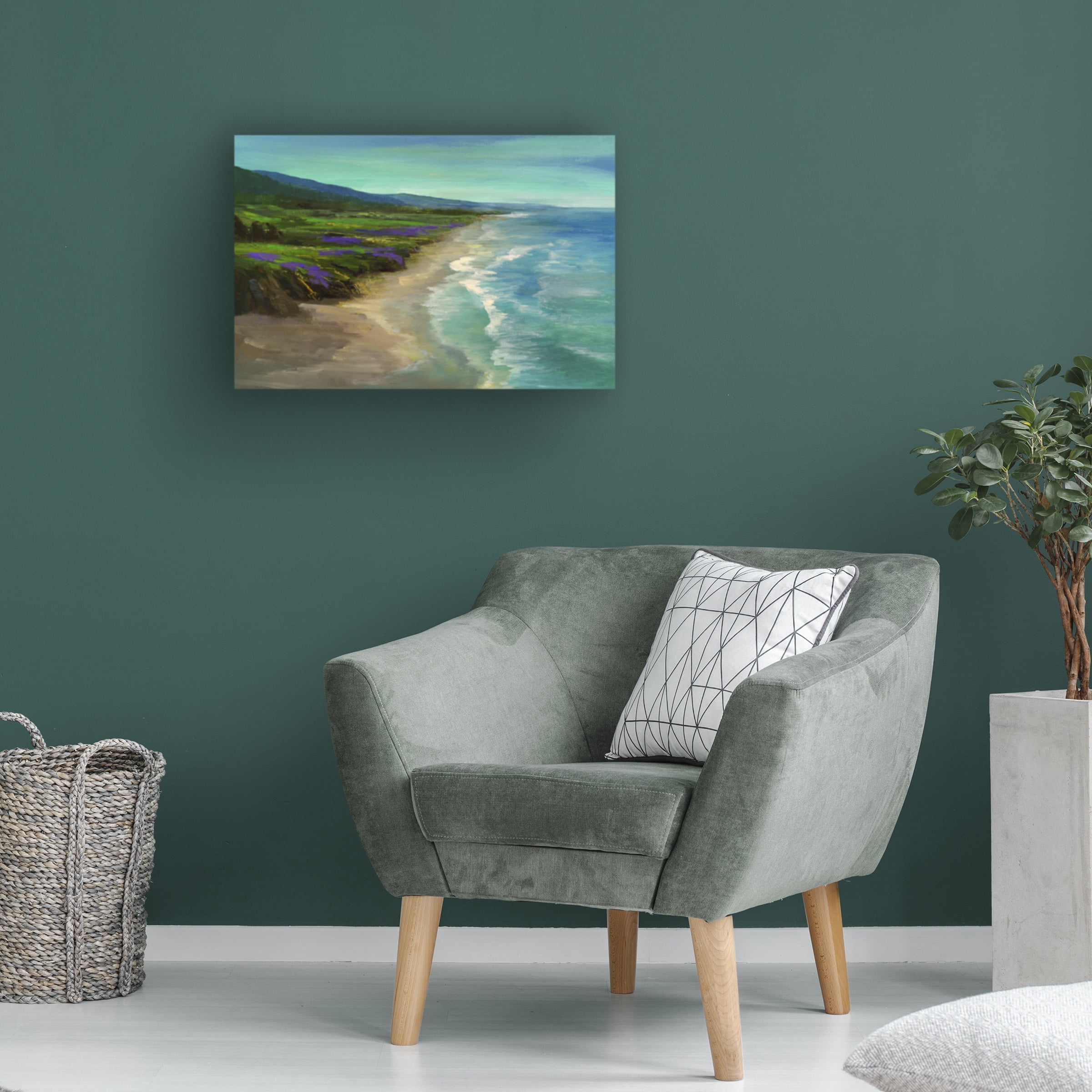 Sheila Finch 'Montara Beach' Canvas Art