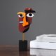 thumbnail image 4 of Escultura de resina de rostro abstracto, coleccionables, estantería de oficina en hogar, pequeña sala, decoración de escritorio B BLESIY Escultura abstracta, 4 of 7
