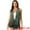 Army Green, variant on DARING DIVA Women's Fringe Vest Outfits Faux Suede Tassel Cardigan M Black