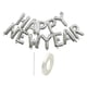 thumbnail image 5 of Globo de feliz año nuevo, decoración de globos de película de aluminio, fondo de bricolaje Plata, 5 of 9