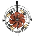 thumbnail image 2 of VEVOR Wall Mounted Fan with Lights, 21 inch Wall Mount Fan with Remote, 6 Speeds Plug in Wall Fan, Timer, 360°Adjustable Tilt for Bedroom,Garage,Workshop (Compatible 4 E26 Bulb Sockets,No Bulb), 2 of 9