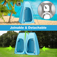 Pop Up Shower Tent, Vecukty 83x48x48inch Upgrade Double Privacy Tent