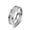 Steel colored embryo silver, variant on Metal Ring Titanium Steel Band with Silver Thread Accent Steel Colored Ring and Black Ring for Men and Women Fashion Jewelry Gift