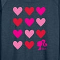 thumbnail image 3 of Barbie -  Heart Grid - Women's Lightweight French Terry Long Sleeve Shirt, 3 of 5