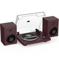 thumbnail image 1 of Tocadiscos RetroAudio de vinilo retro con parlantes de 24 W y Bluetooth, 1 of 9