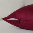 thumbnail image 3 of Fundas de almohada decorativas Fancy Homi, 45 x 45 cm, color burdeos, paquete de 4, 3 of 6