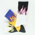 thumbnail image 5 of Opvise Women Men Flame Print Soft Warm Cotton Elastic Breathable Middle Tube Socks, 5 of 8