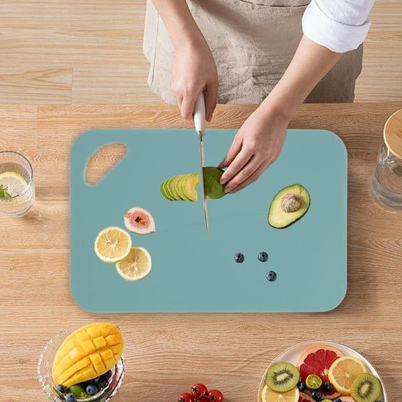 Cutting Board for Kitchen, Cutting Board with Non-Slip Feet for Countertop, Dishwasher Safe, Rounded Corner Board, Shatter, Heat & Scratch Resistant