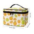 thumbnail image 6 of HELLHERO Portable and Durable Cosmetic Bag with Brush Slots Multipurpose Cosmetic Bag for Women Men Orange Pattern, 6 of 6