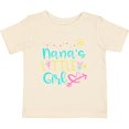 thumbnail image 3 of Inktastic Nana's Little Girl with Hearts Flower and Butterfly Girls Baby T-Shirt, 3 of 5