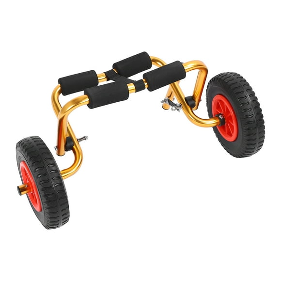 Kayak Dolly Trailer, Canoe Carrier Dolly Multipurpose with 10in Solid Tires for Small Boats