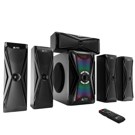 Frisby Audio 125 Watt Home Theater 5.1 Surround Sound Speaker System with Subwoofer