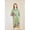 Green, variant on Women's Ice Silk Long Robe Kimono Style, with Belt and Pockets, Lightweight Breathable Bathrobe for Summer, S-3XL,L,Olive Green