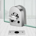 thumbnail image 4 of Botao Stainless Steel Glass Door Lock Floor Latch Lock Bolt Ground Lock For Bathroom Toilet Shop Glass Doors1pc, 4 of 5
