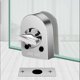 thumbnail image 4 of Botao Stainless Steel Glass Door Lock Floor Latch Lock Bolt Ground Lock For Bathroom Toilet Shop Glass Doors1pc, 4 of 5