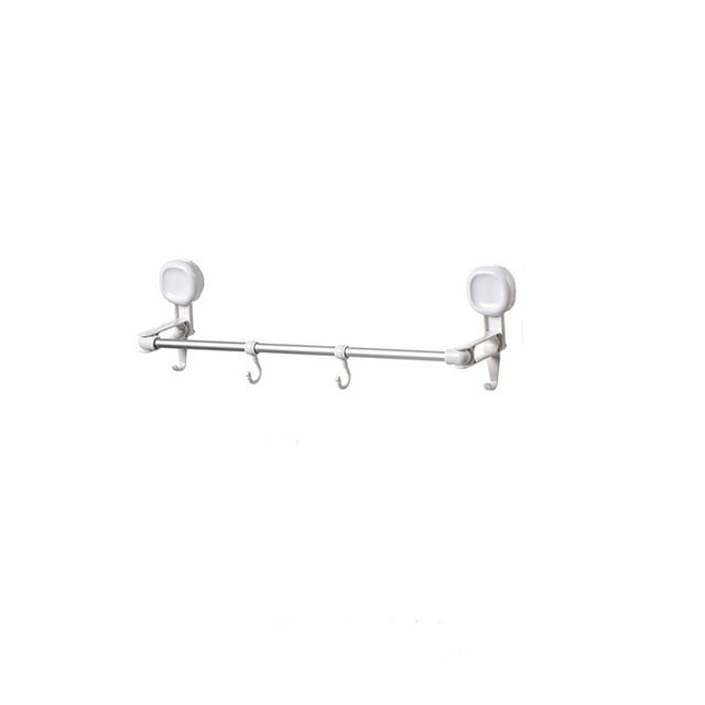 Toallas para Baño Tipo de Taza de Succión de Baño Portatoallas Retráctiles, No Hay Necesidad de Perforar Agujeros, Adecuado para la Varilla Colgante de la Toalla en la Esquina Del Baño Portatoallas Pa