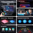 thumbnail image 3 of Estéreo para coche Kissound, doble DIN, pantalla táctil HD de 7 pulgadas, 240 W, 3 of 8