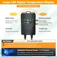 thumbnail image 3 of Tawatiler Aquarium Heater 1000W for 120-300 Gal, Fish Tank Heater with Intelligent Leaving Water Automatica Stop Heating and Overheating Protection, for Freshwater & Saltwater, 3 of 8