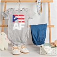 thumbnail image 3 of Puerto Rico Rican Boricua AF Flag Romper Boys or Girls Infant Baby Brisco Brands NB, 3 of 6