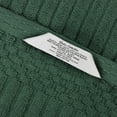 thumbnail image 5 of Superior Soho Ribbed Cotton Absorbent Bath Towel Set of 4, Forest Green, 5 of 9