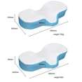 thumbnail image 3 of Memory Foam Pillow Ergonomic Sleeping Pillow Cervical Orthopedic Bed Pillow, 3 of 8