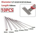 thumbnail image 3 of 10pcs HSS High Speed Steel Solid Round Rod Lathe Bar Stock Assorted Diameter 1mm 1.5mm 2mm 2.5mm 3mm 3.5mm 4mm, 3 of 5