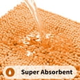 thumbnail image 4 of GoXteam Toilet Rug U-Shaped, Super Absorbent Chenille Bathroom Rugs and Strong TPR Non-Slip Backing for Toilet Rugs, Machine Washable, Bath Mats for Bathrooms, 20"x 20", Orange, 4 of 7