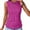 Hot Pink, variant on Ecqkame Womens Summer Sleeveless Tank Tops Solid Color Casual Cute Tunic Tops Fashion Loose Cute Shirt Hot Pink M