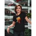 thumbnail image 2 of Amazing Orange Red Betta Fishes Tee Women's -Image by Shutterstock, 2 of 4