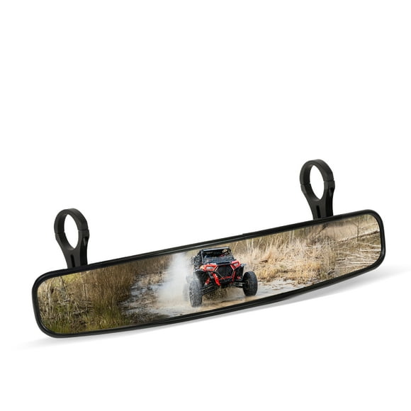 Krator 15" UTV Rear View Mirror Fits 1.75" Roll Bar, UTV Center Mirrors With Wide-Angle Convex Design, Compatible with Polaris General XP 1000, 1000, RZR 570, 900, XP 1000, Arctic Cat, CFMoto & More