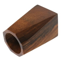 HOMEMAXS Wooden Pencil Holder for Desk Walnut Wood Pen Cup Office Desktop Organizer Decorative Pen Holder Octagonal Shape Pencil Cup Home Office Supplies