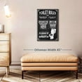 thumbnail image 2 of CDDposter His And Hers Bathroom Rules Canvas - 1 Panel Typography Bathroom Quotes Wall Decor - Bathroom Art Funny Quote and Bathroom Wall Art Canvas - Funny Wall Quotes - 20" X 30", 2 of 7