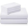 thumbnail image 6 of OnlineBestDeal's White Egyptian Cotton Bed Sheet Set, King - Deep Pocket, 6 of 9