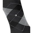 thumbnail image 4 of Calcetines de hombre Burlington - King, algodón, diseño de rombos, emblema del logotipo Antracita/Gris 40-46, 4 of 4