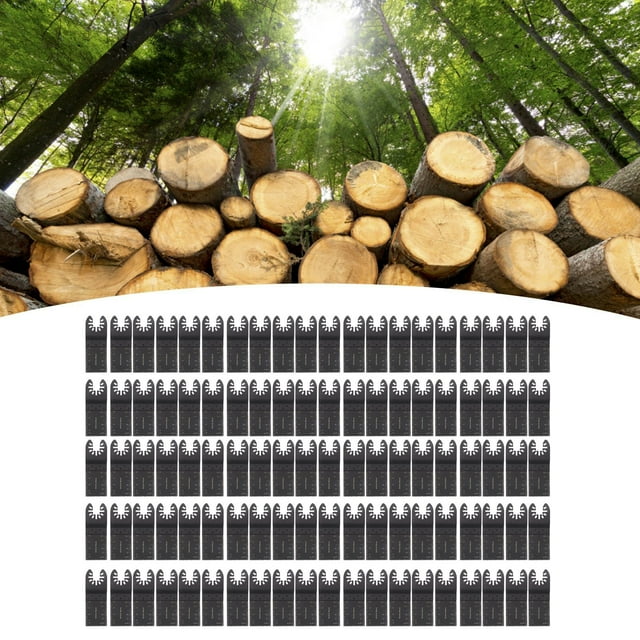 Oscillating Tool Blade, 100 Pcs Multi Purpose Tool Blade for Wood Plastic Cutting