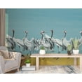 thumbnail image 2 of Blue Storks Wallpaper , Modern Art Wallpaper , Birds Stylish Wallpaper, 2 of 5
