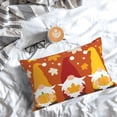thumbnail image 5 of Pofeuu Happy Thanksgiving Three Gnomes Print Polyester Microfiber Plush Pillowcases, Super Soft and Cozy Pillow Case Covers with Envelop Closure（Pillow core not included）-20"x30", 5 of 6
