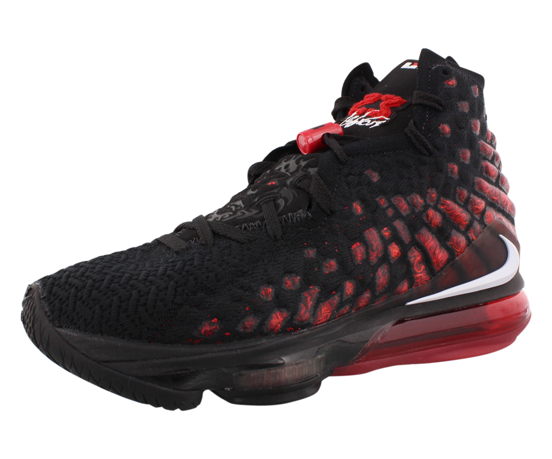 Nike Lebron XVII Mens Shoes Size 10, Color: Black/White/University Red - image 1 of 3