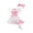0##Pink241, variant on Kiijoy Baby Girls Floral Bow Cotton Flutter Sleeve Dress Stockings Headband 3Pc Set, Pink