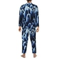 thumbnail image 5 of Kll Blueberry Sleepwear Mens Flannel Pajamas,Long Cotton Pj Set, 5 of 9