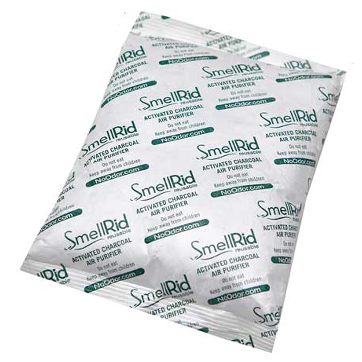 SMELLRID Reusable Activated Charcoal Air Purifying Bag & Smell Remover That Works [2 Pack] - X Large 250g (6' x 6') Pack Treats 125 Sq. ft. - Premium Natural Odor Eliminator for Home, Car & More