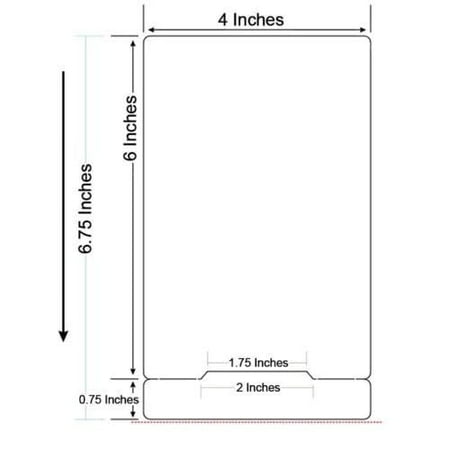 Compatible with FedEx, UPS, USPS 4 in x 6.75 in Large Thermal Label with 1 in. core Shipping Labels$$Electronics Accessories