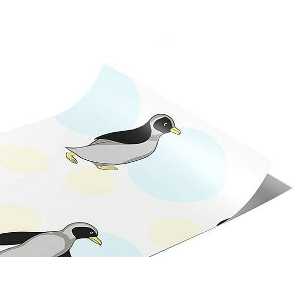 Rwraps Penguin March Along Gloss Vinyl Film Wrap 59in x 11ft Vinyl Vehicle Car Film Sheet Roll