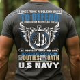 thumbnail image 2 of Trenditee U.S. Navy Veteran T-Shirt I Took a Solemn Oath to Defend the T-Shirt, 2 of 4