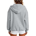 thumbnail image 6 of NominalSnug Womens Hoodies Half Zip up Casual Fleece Lined Top Long Sleeve Hooded Sweatshirts Fall Clothes 2026, 6 of 6