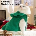 thumbnail image 5 of Uutvmp Cat Christmas Outfit, Pet Cloak with Hat with Star and Bow Tie Puppy Cape Clothes, Xmas Tree Elf Costumes Party Pet Supplies Accessories for Cats and Small Dog Santa Presents, 5 of 6